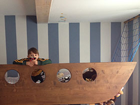 Schiff-Bett Seite